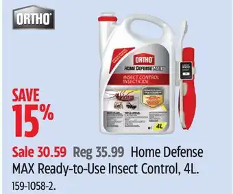 Canadian Tire Ortho MAX Ready-to-Use Insect Control, 4L offer