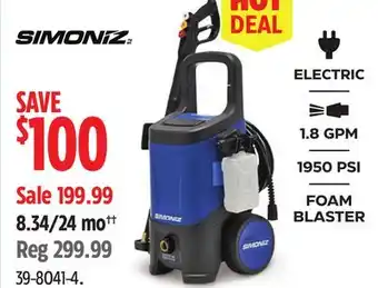 Canadian Tire Lincoln-Electric ELECTRIC 1.8 GPM 1950 PSI BLASTER offer