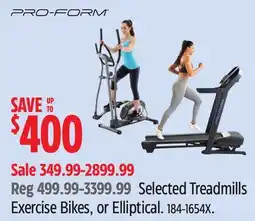 Canadian Tire Selected Treadmills Exercise Bikes, or Elliptical offer