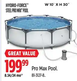 Canadian Tire Pro Max Pool offer