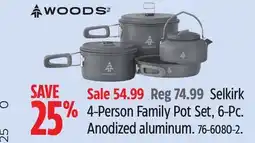 Canadian Tire Selkirk 4-Person Family Pot Set offer
