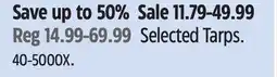 Canadian Tire Selected Tarps offer