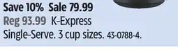 Canadian Tire K-Express Single-Serve offer