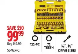 Canadian Tire Black Chrome Socket Set offer