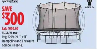Canadian Tire 11 x 11´ Trampoline and Enclosure Combo offer