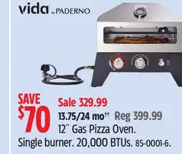 Canadian Tire 12˝ Gas Pizza Oven Single burner offer