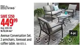 Canadian Tire For-Living Avenue Conversation Set offer