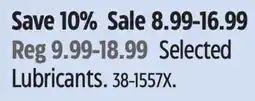 Canadian Tire Selected Lubricants offer