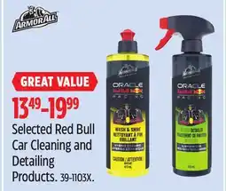 Canadian Tire Selected Red Bull Car Cleaning and Detailing Products offer