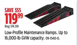 Canadian Tire Low-Profile Maintenance Ramps. Up to 16,000-lb GVW capacity offer