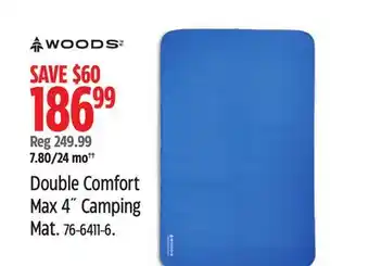 Canadian Tire Double Comfort Max 4˝ Camping Mat offer