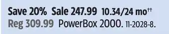 Canadian Tire PowerBox 2000 offer