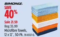 Canadian Tire SIMONIZ Microfibre Towels offer