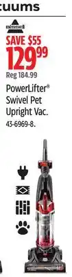 Canadian Tire Bissell PowerLifter Swivel Pet Upright Vac offer