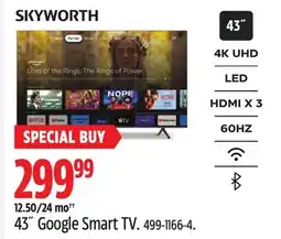 Canadian Tire 43˝ Google Smart TV offer