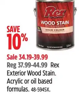 Canadian Tire Rez Rex Exterior Wood Stain offer