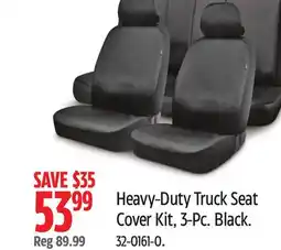 Canadian Tire Heavy-Duty Truck Seat Cover Kit, 3-Pc offer