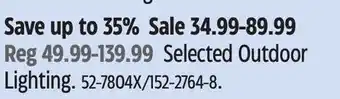 Canadian Tire NOMA Selected Outdoor Lighting offer