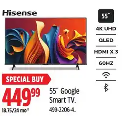 Canadian Tire 55˝ Google Smart TV offer