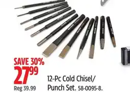 Canadian Tire 12-Pc Cold Chisel/ Punch Set offer