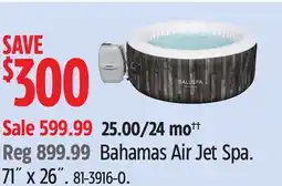 Canadian Tire Bahamas Air Jet Spa. 71˝ x 26˝ offer