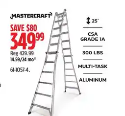Canadian Tire Mastercraft Grade 1A Aluminum Multi-Task Ladder offer