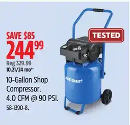 Canadian Tire 10-Gallon Shop Compressor offer
