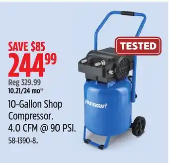 Canadian Tire 10-Gallon Shop Compressor offer