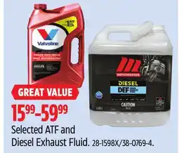 Canadian Tire Selected ATF and Diesel Exhaust Fluid offer
