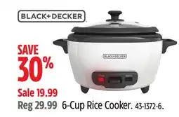 Canadian Tire 6-Cup Rice Cooker offer