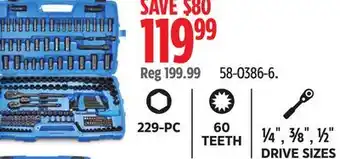 Canadian Tire TEETH¼ , ⅜ , ½ DRIVE SIZES offer