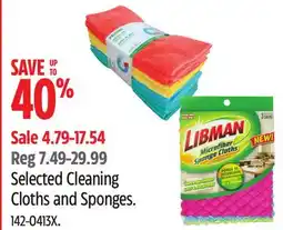 Canadian Tire Selected Cleaning Cloths and Sponges offer
