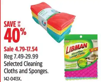 Canadian Tire Selected Cleaning Cloths and Sponges offer