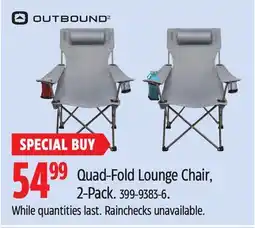 Canadian Tire Quad-Fold Lounge Chair, 2-Pack offer