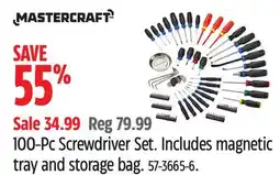 Canadian Tire 100-Pc Screwdriver Set offer