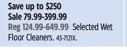 Canadian Tire Selected Wet Floor Cleaners offer
