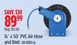 Canadian Tire 3⁄8˝ x 50´ PVC Air Hose and Reel offer