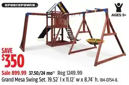 Canadian Tire Grand Mesa Swing Set offer