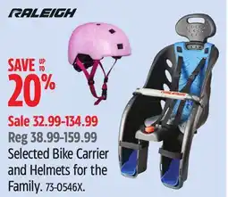 Canadian Tire Selected Bike Carrier and Helmets for the Family offer