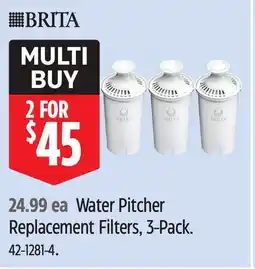 Canadian Tire Water Pitcher Replacement Filters offer