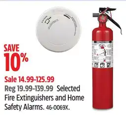 Canadian Tire Selected Fire Extinguishers and Home Safety Alarms offer
