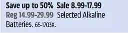 Canadian Tire Selected Alkaline Batteries offer