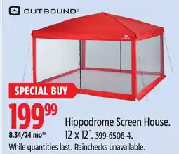 Canadian Tire Outbound Hippodrome Screen House offer