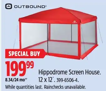 Canadian Tire Outbound Hippodrome Screen House offer