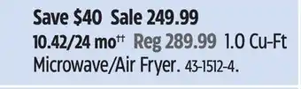 Canadian Tire 1.0 Cu-Ft Microwave/Air Fryer offer