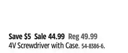 Canadian Tire WORX 4V Screwdriver with Case offer