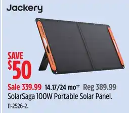 Canadian Tire SolarSaga 100W Portable Solar Panel offer