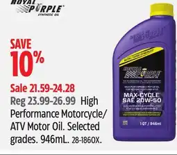 Canadian Tire ATV Motor Oil offer