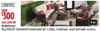 Canadian Tire CANVAS Summerhill Conversation Set offer
