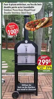 Sushi Shop Outdoor Pizza Oven Wood Fired Double Stainless Steel Door offer